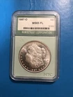 Beautiful rare 1887-O Morgan Silver Dollar Proof Like shows intelligence face