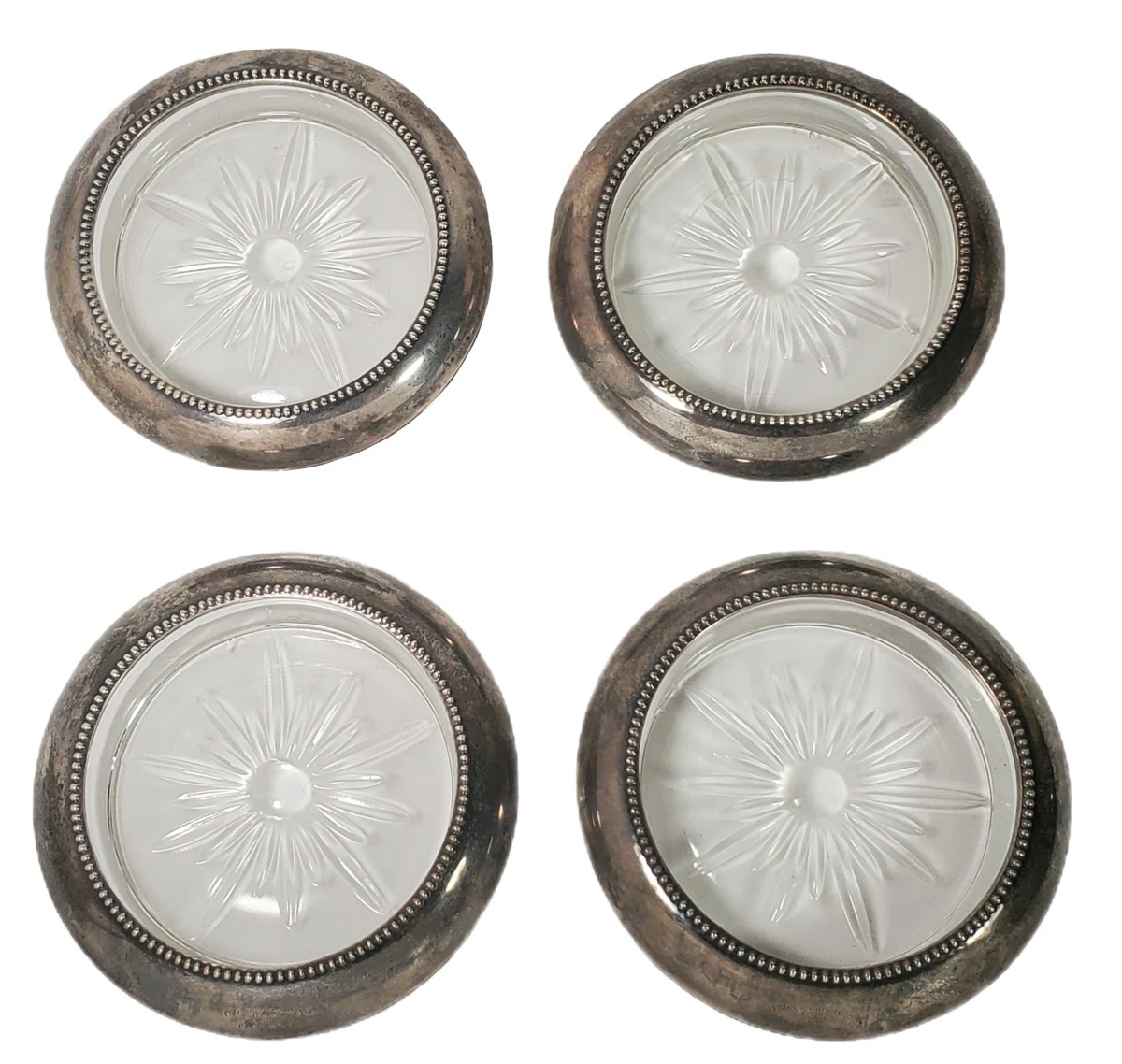 Frank M. Whiting Antique US Sterling Silver Dishes & Coasters for