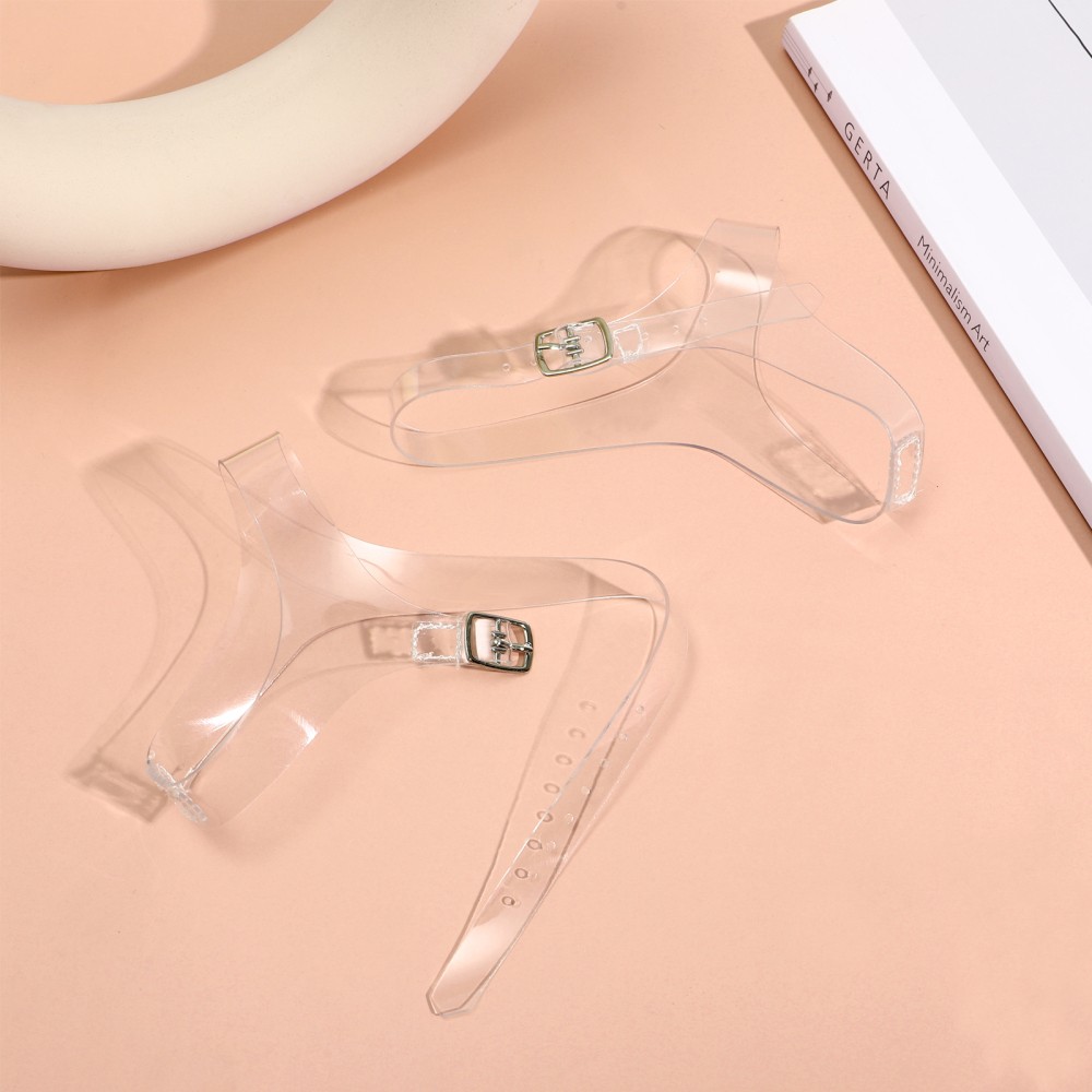 APL 1 Paio Cinghie Tacco Antiscivolo per Tacchi Alti Regolabili TPU Scarpe Cinghie