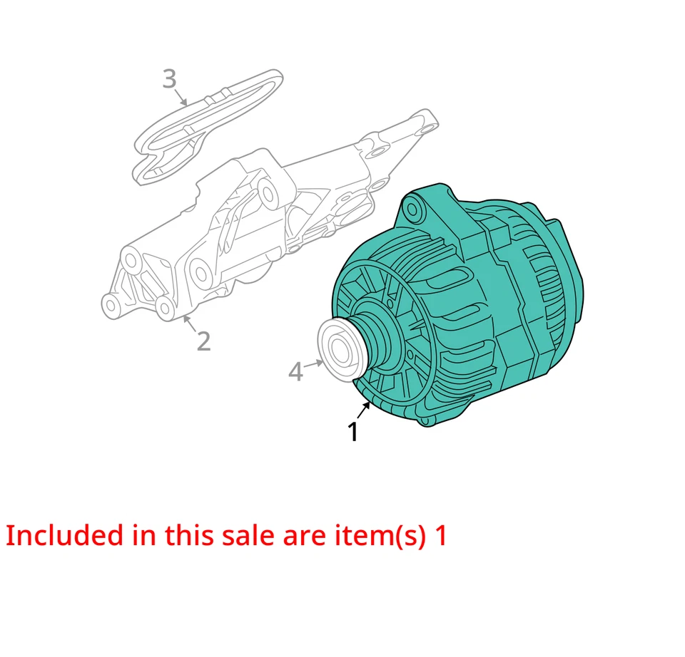 Alternador 180 amperios compatible con 06-10 BMW 550i 6744590 Foto 3 de 4