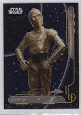 2024 Topps Chrome Star Wars Gold Refractor 46/50 C-3PO RA-6 4z8