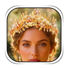Greek Goddess Accessories Gold Leaf Crown Headband for Women