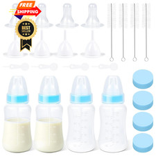 Puppy Kitten Nursing Bottle 4oz - Small Animal 1 Count Pack of 4 , BLUE