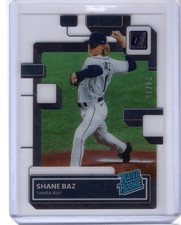 2022 Panini Chronicles #54 Shane Baz Clearly Donruss Purple RC #/25