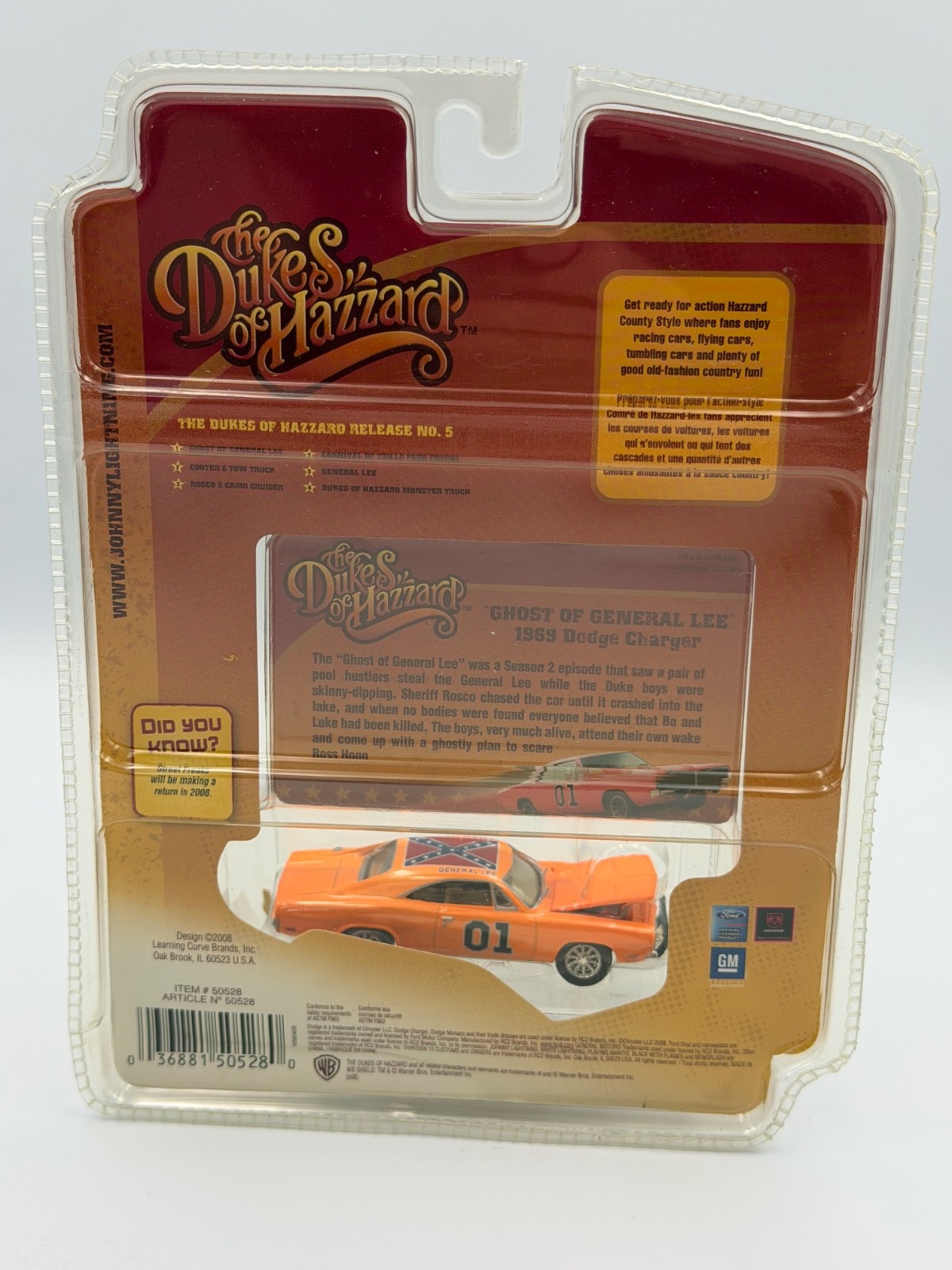 Johnny Lightning Dukes of Hazzard R5 Ghost of General Lee Charger, 1:64, NIB thumbnail 12