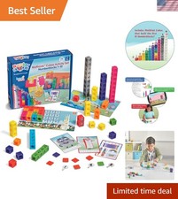 MathLink Cubes Numberblocks 1-10 Activity Set, 30 Preschool Learning Activiti...