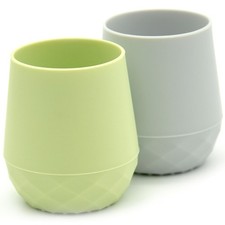 2 Pack Tiny Cup for 4 Months  Silicone Baby Cups 6-12 Months, Infant Traini...