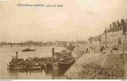 Carte Postale Ancienne - 71 - Chalon sur Saone - Quai de Saone - Animée - CPA -