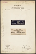 Photo:Eagle Pencil Company for Crown brand Lead Pencils and Pen Holders