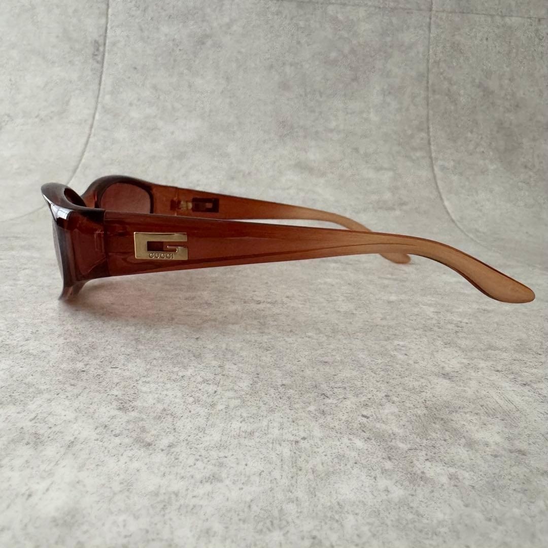 GUCCI Men's Brown Sunglasses with Logo and Gold Hardware GG2456/S