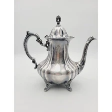 Lancaster Rose Teapot by Poole Silver Plate EPCA 400 VINTAGE