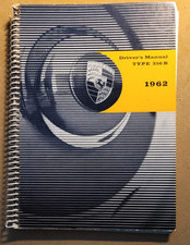 1962 PORSCHE TYPE 356B DRIVER'S MANUAL COUPE & CABRIOLET . Jan.1962 EDITION