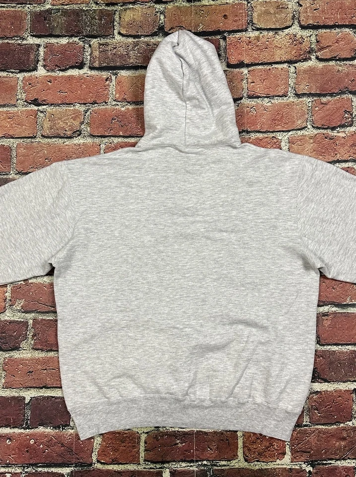 Sudadera con Capucha Lands End De Colección Años 90 Gris Sudadera en Blanco Para Hombre XL Alta Peso Pesado EE. UU. Foto 4 de 4