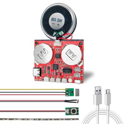 Sound Module, 16MB Push Button, Magnetron,Light Control Activated Recordable ...