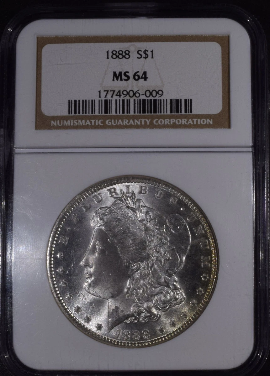 MS 64 Graded 1888 Year Morgan US Dollars (1878-1921) for sale | eBay