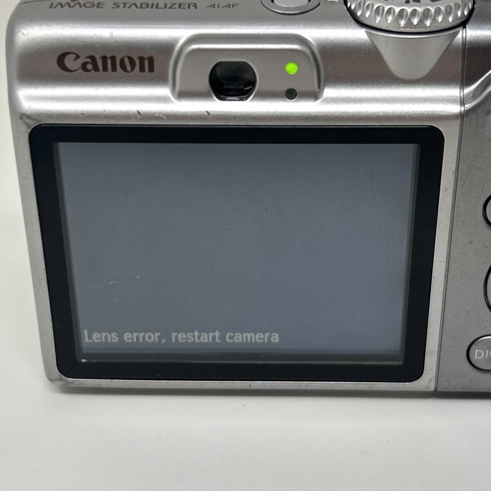 Canon PowerShot A1100 IS 12.1MP Digital Camera Silver PARTS ONLY LENS ERROR - Image 3 of 4