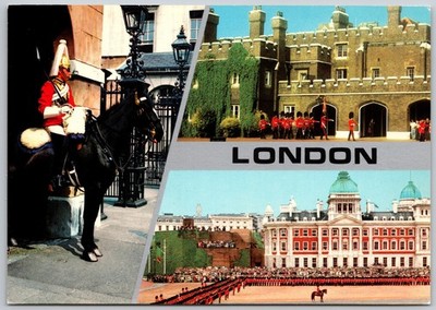St James's Palace Detachment of Queens Guard London England (6X4 in) Postcard