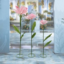 3pcs Artificial Flowers Giant Artificial Flower Decor for Wedding Background