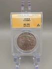 1935 $1 Peace Silver Dollar ANACS AU 55 - Cleaned