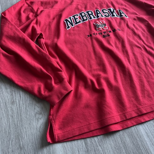 Sudadera De Colección Nebraska Huskers Lee Sport Para Hombres XL Pullover Roja - Imagen 6 de 10