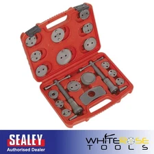 Sealey Brake Piston Wind Back Tool Kit 21pc Left Right Handed Caliper Rewind