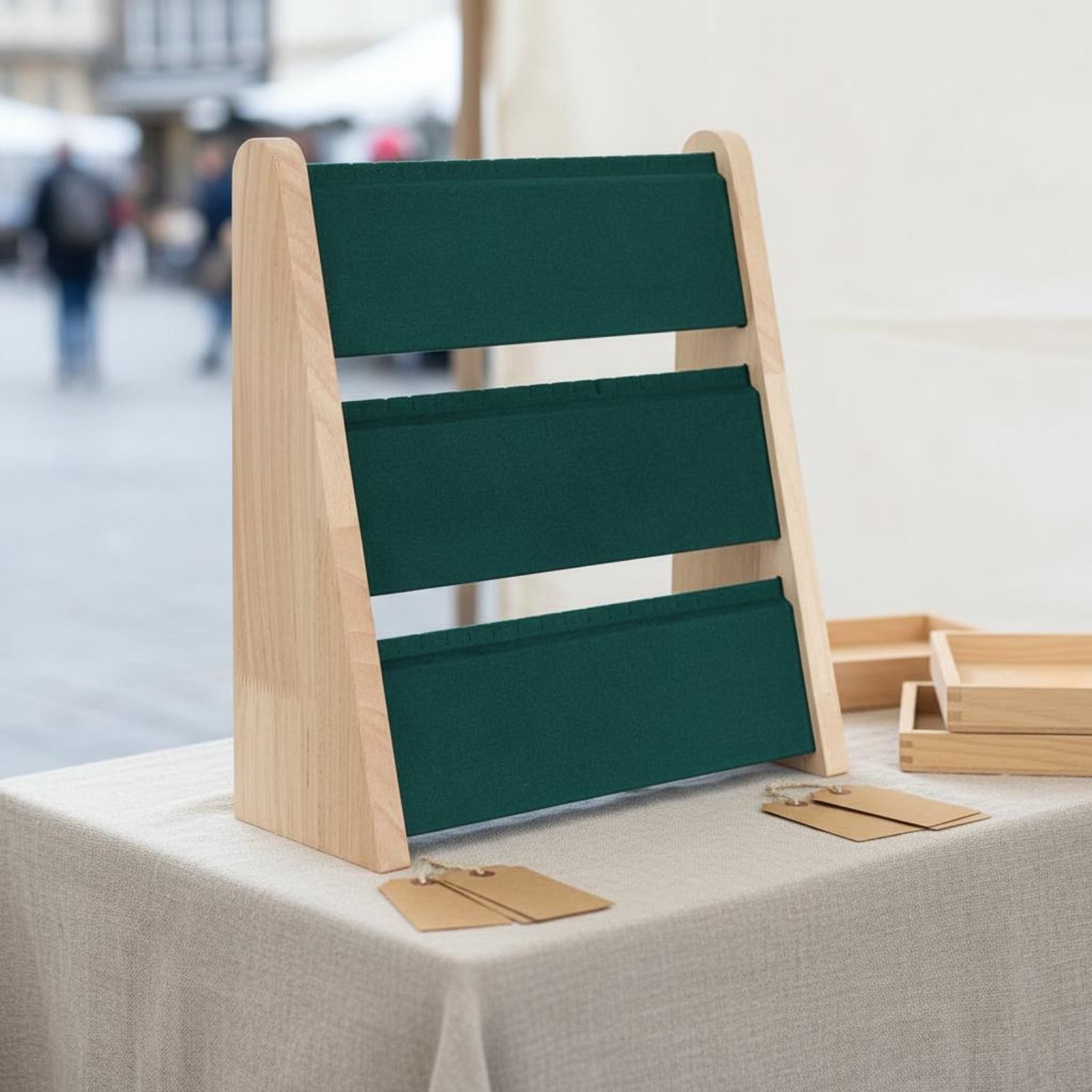 3-Tier Chain Display Display Stand Easy to View Chain Display Display Stand