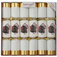 Robin Reed H5 Fall 6 x 13" Racing Thanksgiving Turkey Gold Crackers 72408.TURKEY