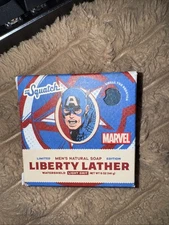 Dr. Squatch Ltd Ed Bar Soap Marvel Liberty Lather All Natural Light Grit 5oz