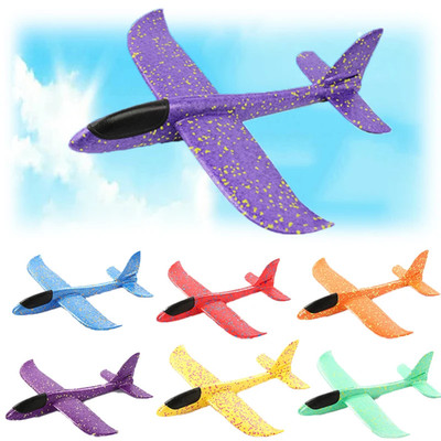 Großes starkes Schaumstoffgleiter Stunt Flugzeug Kinder 48 cm Hand geworfen Outdoor Garten Spielzeug
