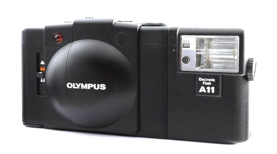 [ALL WORKS / NEAR MINT] Olympus XA2 + A11 Flash  35mm Film Camera from JAPAN #2 - Image 2 of 4