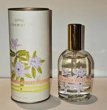 New GOOD CHEMISTRY 1.7 Fl Oz Spray Magnolia Violet Eau De Parfum Essential Oils