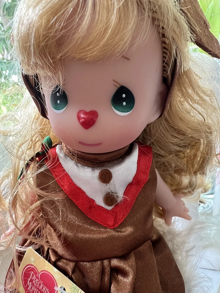 Muñeca de Navidad 3 Preciosos Momentos Decoración navideña Coleccionable Foto 2 de 4