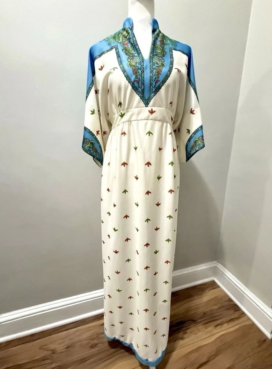 chinese dress ladies Leslie Fay Ivory Multicolor Triple Tier Maxi Dress
