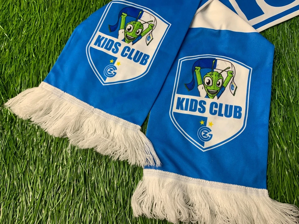 BUFANDA FANÁTICA DEL FÚTBOL SUIZA CLUB INFANTIL GRASSHOPPERS TALLA ÚNICA FIRMADA Foto 3 de 3