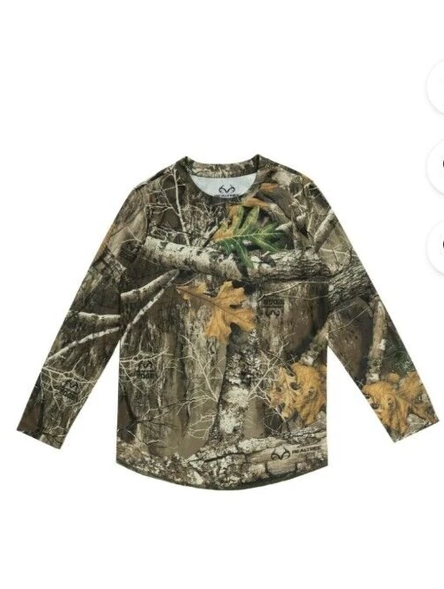 Realtree Youth Baselayer Top & Bottom Thermal Set Scent Control Medium Size 8 - Image 2 of 4