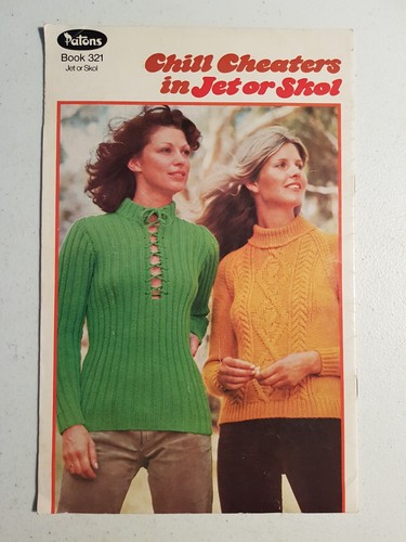 Patons Knitting Pattern Book - 321 Ladies Women Jet Skol Jumper Sweater Cardigan - Picture 2 of 10