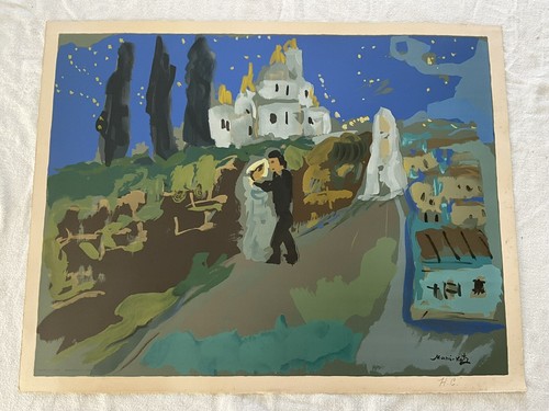 Mané Katz ''MANARANCHE GRAU" Mourlot Lithographie 60er Jahre SIGNIERT **SELTEN** - Bild 2 von 24