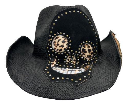 PETER GRIMM True Character Black Weave Sun Hat OS Packable  display picture 2