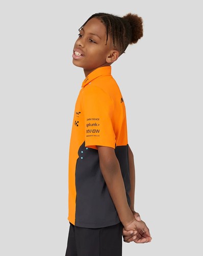 NEW McLaren F1 Official Team Polo Shirt Formula One Youth Large Piastri Norris - Picture 9 of 9