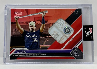 ELIAS DIAZ Game Used Base 2023 Topps Now #564C RED 06/10 All Star Game MVP  