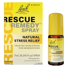 Bach RESCUE REMEDY Spray Natural Stress Relief 0.245 fl oz 7mL