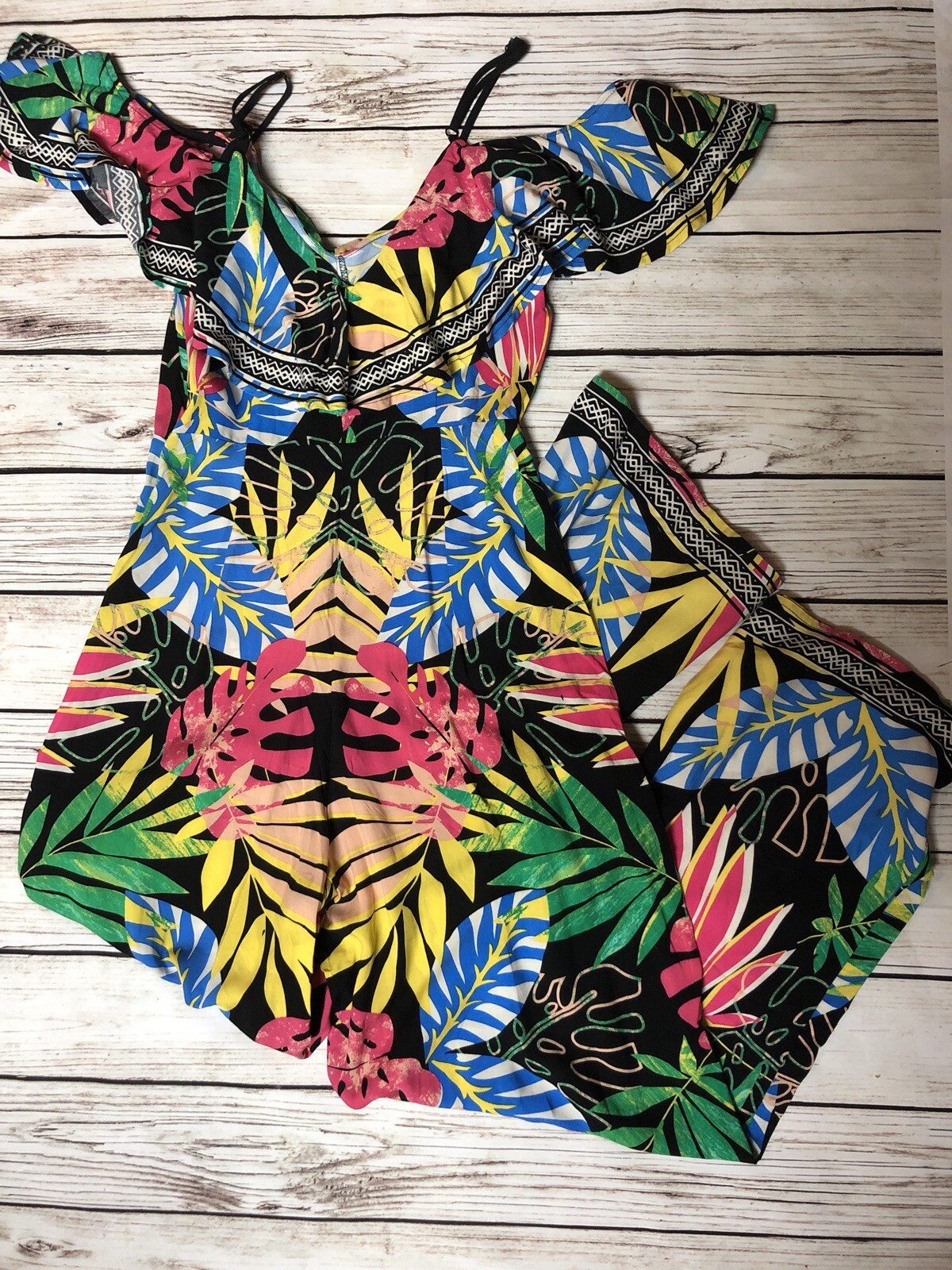 Flying Tomato Tropical One Piece Jumpsuit Romper - image 1