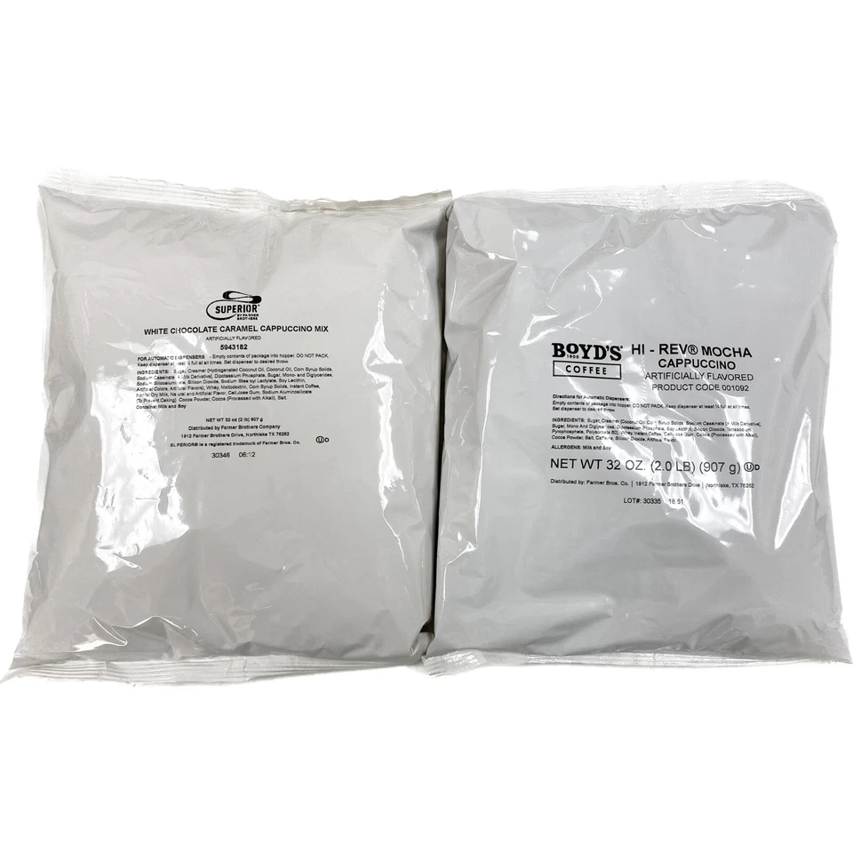 Superior x Boyd's Cappuccino Mix, 2 Estuche Oferta, Blanco Choc Caramelo y Hi-Rev Mocha Foto 2 de 4