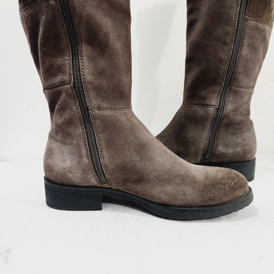 Botas hasta la rodilla de cuero gamuza Terusa BANDOLINO en Portobello para mujer talla 7M Foto 3 de 4