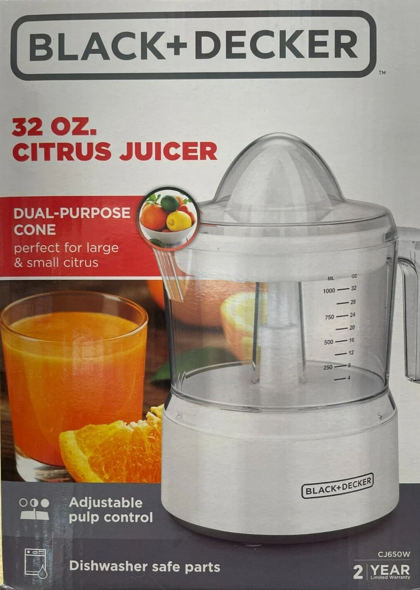 Black+decker - CJ650W - 32oz Citrus Juicer - White