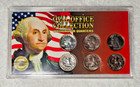 Oval Office Collection 1958 to 1976 6 Washington Quarters SSCA with Display Case