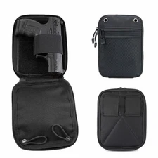 US Tactical Concealed Carry Gun Bag EDC Handgun Storage Bag Pistol Pouch Holster