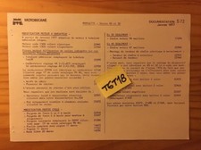 Motobécane Motoconfort Mobylette Serie 40 E 50 Modifica Nota Tecnica 1977