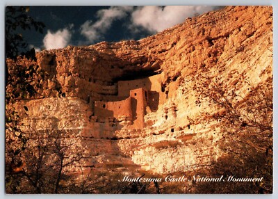 Postcard Montezuma National Monument built around 1100 A.D. Arizona     D-21