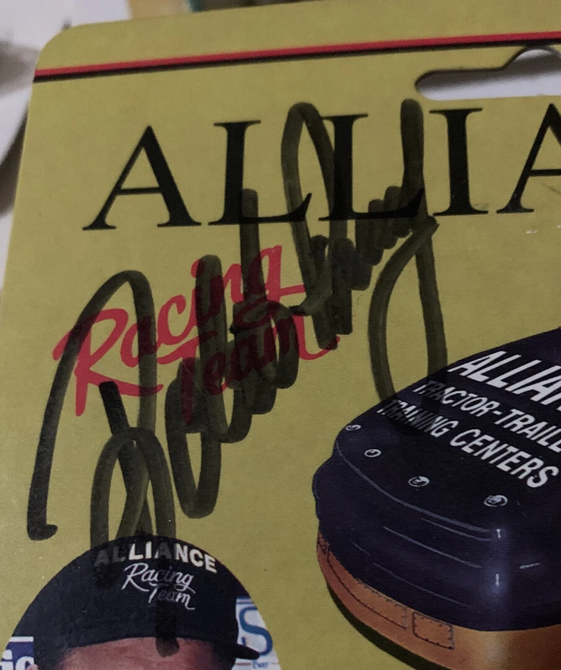 Autógrafo NASCAR Diecast Robert Pressley Alliance ERTL firmado 92 coche de stock 1/64 Foto 2 de 4